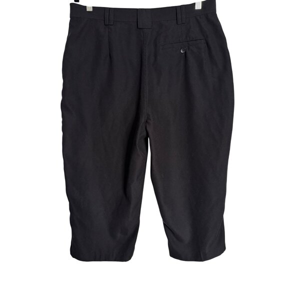 Christopher Bank Cropped Black Pants Size 12 Zipper Pockets Polyester NWT - Picture 2 of 11